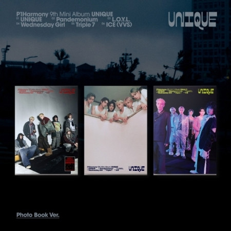 P1HARMONY 9TH MINI ALBUM UNIQUE PHOTOBOOK VER A Ver / B Ver / C
